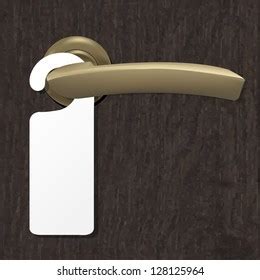 Do Not Disturb Sign Copper Door Vector De Stock Libre De Regal As