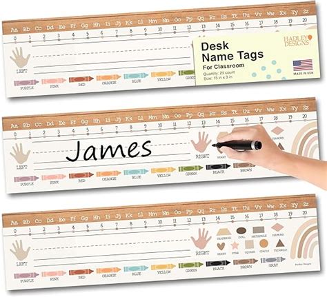 Amazon Boho Desk Name Plates For Classroom Classroom Name