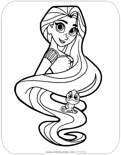 Rapunzel S Tangled Adventure Coloring Pages Disneyclips The Best Porn