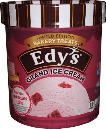 On Second Scoop Ice Cream Reviews Edy S Red Velvet Cake Grand Ice Cream