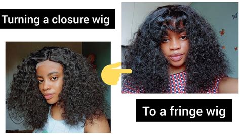 Turn Your Closure Wig To A Fringe Wig And Maybe Alternate ☺️ Watch This To Save Your Money 📌