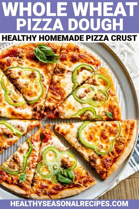 Homemade Whole Wheat Pizza Dough Recipe