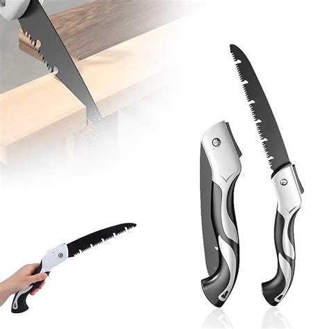 Steel Folding Saw 2024 New Outdoor Portable Hand Saw Rugged Pruning Saws For Tree Trimming