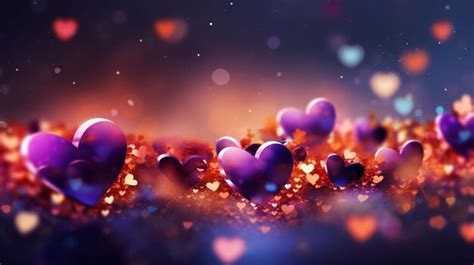 Premium Ai Image 3d Love Background