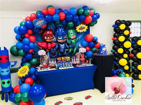 Pj Mask Birthday Party Ideas Photo 2 Of 39 Pj Masks Birthday Party