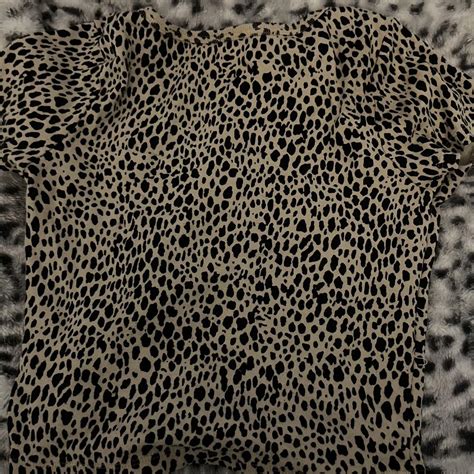 Brandy Melville Cheetah Print Top Worn But In Depop