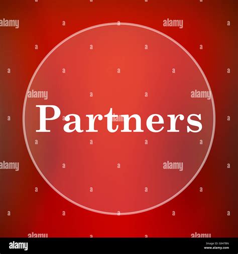 Partners Icon Internet Button On Red Background Stock Photo Alamy