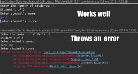 Java Getting Inputmismatchexception When Trying To Enter A String With Whitespaces Stack