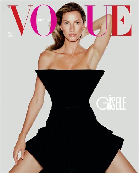 Gisele B Ndchen Fashion Plate Na Vogue Brasil Ufw