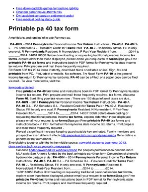 Fillable Online Mvapy Noip BPrintable Pa 40b Tax Form Fax Email Print