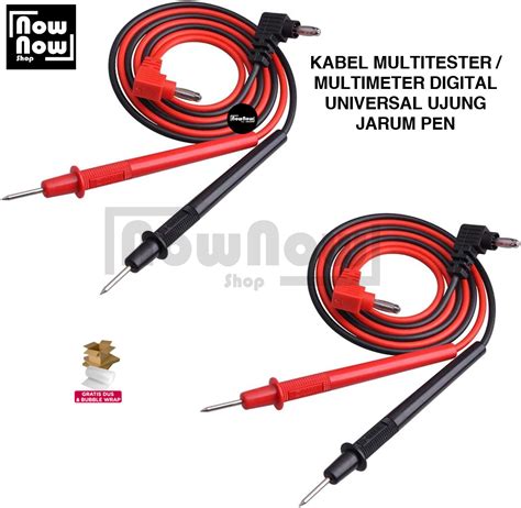 Kabel Multitester Digital MultiMeter Ujung Jarum Pen Universal Multi