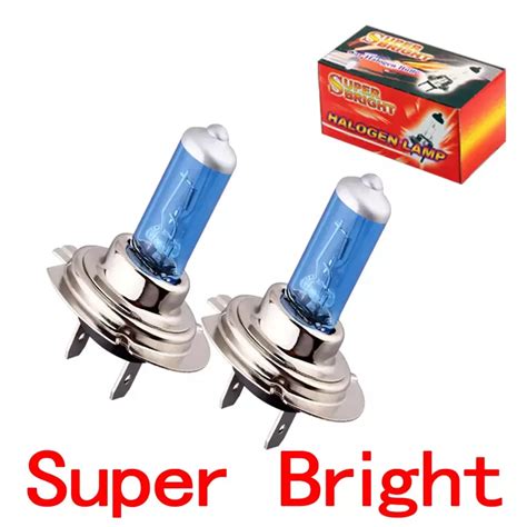 Pcs H Super Bright White Fog Halogen Bulb W Car Head Light Lamp W