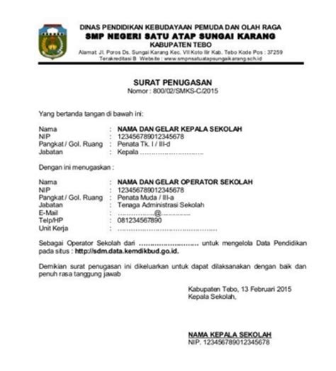 Detail Contoh Surat Penugasan Kerja Koleksi Nomer