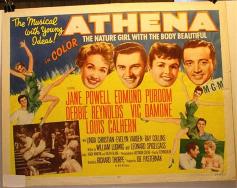 1954 Athena 22 X 28 Half Sheet B Original Movie Poster Debbie