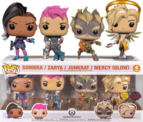 Overwatch Funko Pop Games Sombra Zarya Junkrat Mercy Glow Db