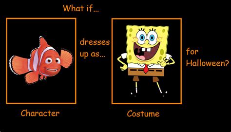 What If Marlin Dress Up As Spongebob For Halloween By Darkmeowser On