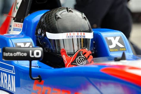 Driver Of Formula Abarth In Monza Race Track Editorial Stock Image