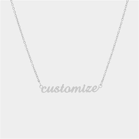 Personalized Name Necklace Stainless Steel Mademine Custom Drop Shipping