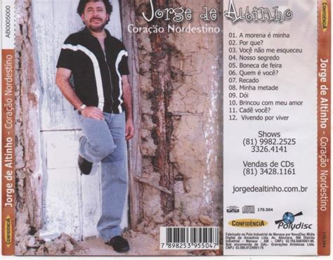 Cd Jorge De Altinho Cora O Nordestino Forr Em Vinil