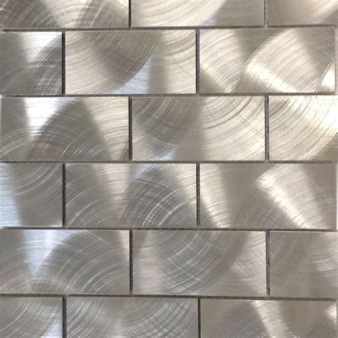 Shop For Industrial 2x4 Silver Aluminum Tile at TileBar.com