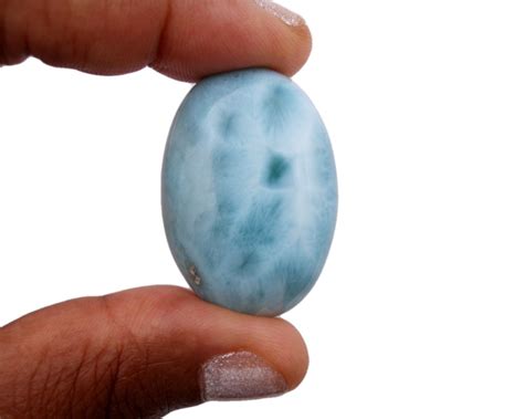 Larimar Stone Aquamarine Genuine Gemstone Cabochon Terlis Designs