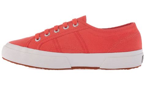 Superga Womens Red Coral 2750 COTU CLASSIC Shoes Trainers Sneakers