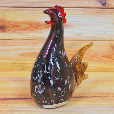 Murano Art Glass Rooster Hand Blown Etsy Glass Art Ceramic Pinch