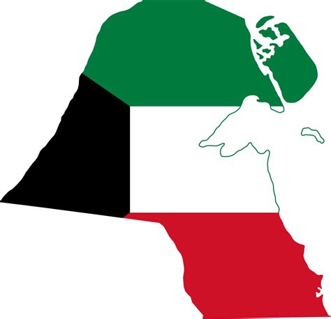 Kuwait Flagartist SVG Art FLAG Flag Map Kuwait 999px Png