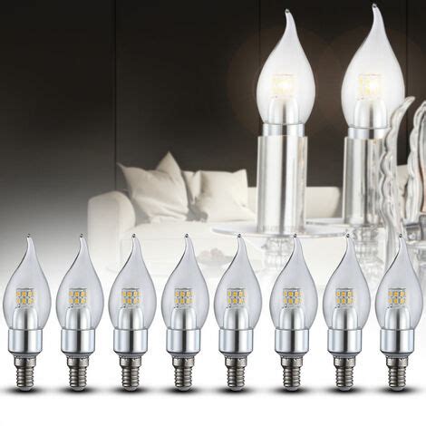 Lot De Ampoules Led Watts Lumens Blanc Chaud Kelvin Culot E