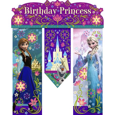 Frozen Happy Birthday Banner