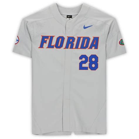 Florida Gators Team-Issued #28 Gray Jersey from the 2018-19 NCAA ...