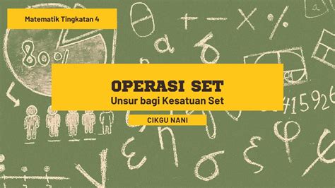 Operasi Set Kesatuan Set Youtube
