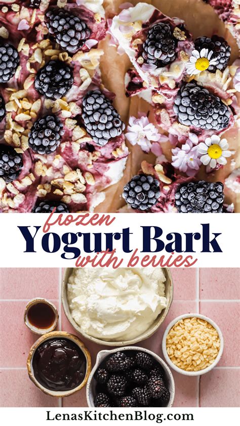 Creamy Frozen Yogurt Bark Lena S Kitchen