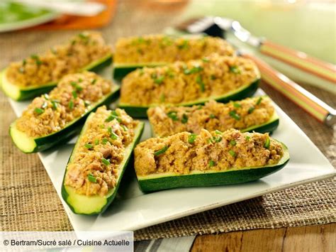 Courgettes farcies au thon facile et rapide découvrez les recettes de