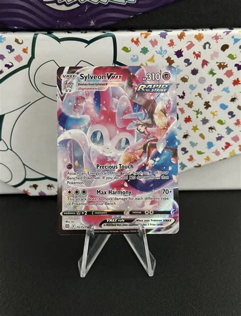 2022 Pokémon Sylveon Vmax Brilliant Stars Tg15tg30 Holo Secret Rare Ebay