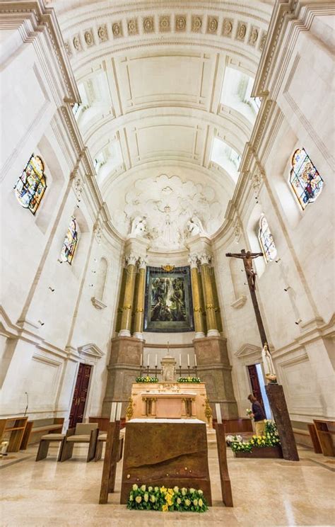 Visiting Our Lady Of Fatima Cathedral Portugal Editorial Stock Photo