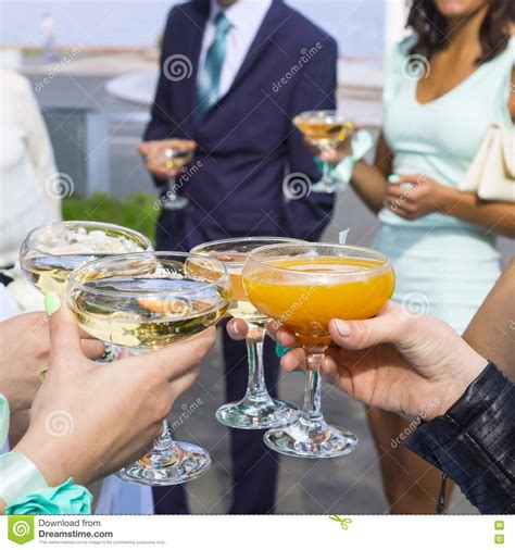 People Celebrate With Glasses Stock Image Image Of Relax Clink 76189243