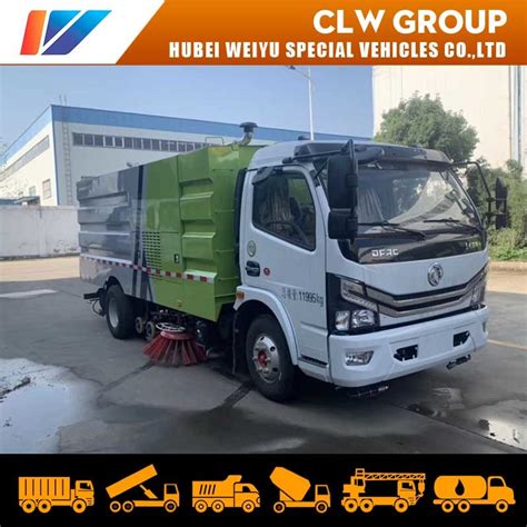 Dongfeng Road Sweeper Truck Cbm Dust Tank With Cbm Water Tank For