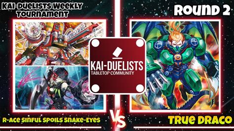 Yu Gi Oh Rescue Ace Sinful Spoils Snake Eyes Vs True Draco Kai