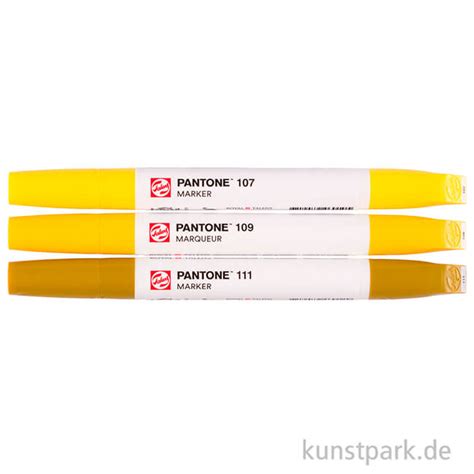 Talens Pantone Marker Set Yellow Farben