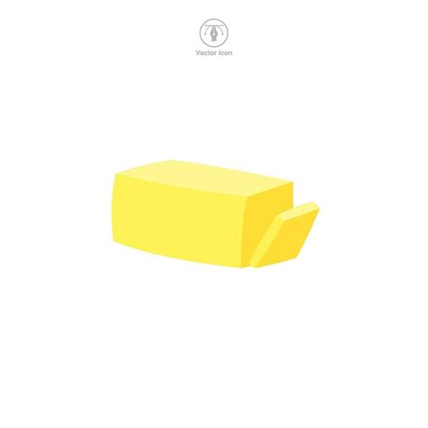 Butter Stick Icon Symbol Vector Illustration Isolated On White