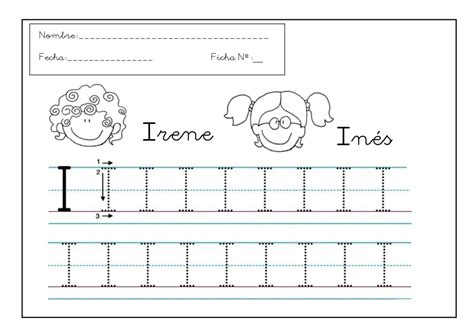 Grafomotricidad Letra I Manualidades A Raudales