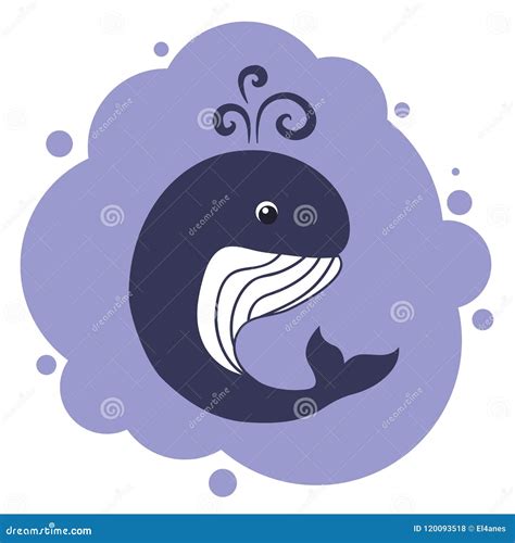 Cute Whale Vector Stock Vector Illustration Of Template 120093518