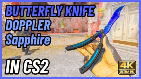 CS2 Butterfly Knife Doppler Sapphire CS2 Knife In Game Showcase 4K