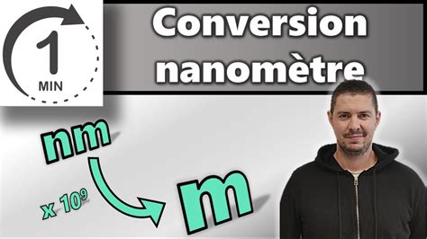 Méthode rapide Conversion nanomètre en mètre nm en m YouTube