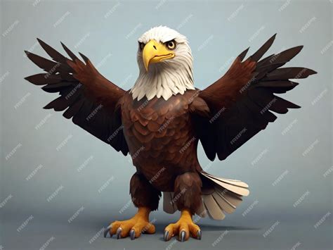 Premium Photo | High flying eagle animation