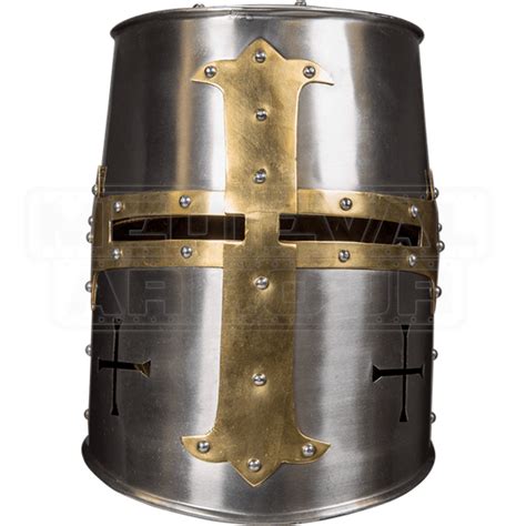 Crusader Helmet Hw 700742 By Medieval Armour Leather Armour Steel