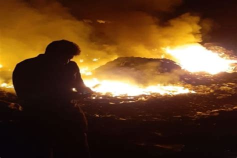 Humo de dantesco incendio en botadero de basura de Chimbote afectó a