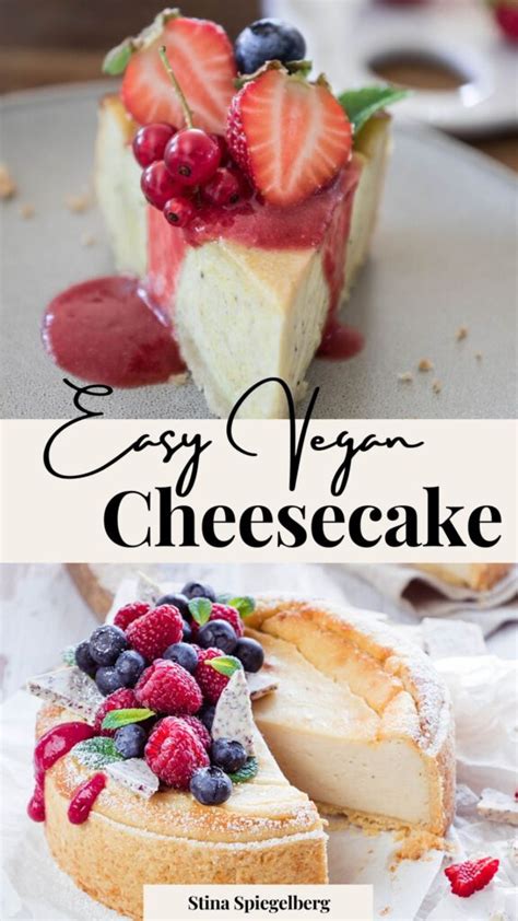 Easy Vegan Cheesecake Stina Spiegelberg Backen Rezept K Sekuchen