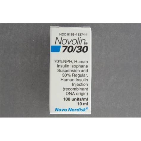 Novolin 7030 Insulin 70 U 30 U Ml Subcutaneous Injection Vial 10